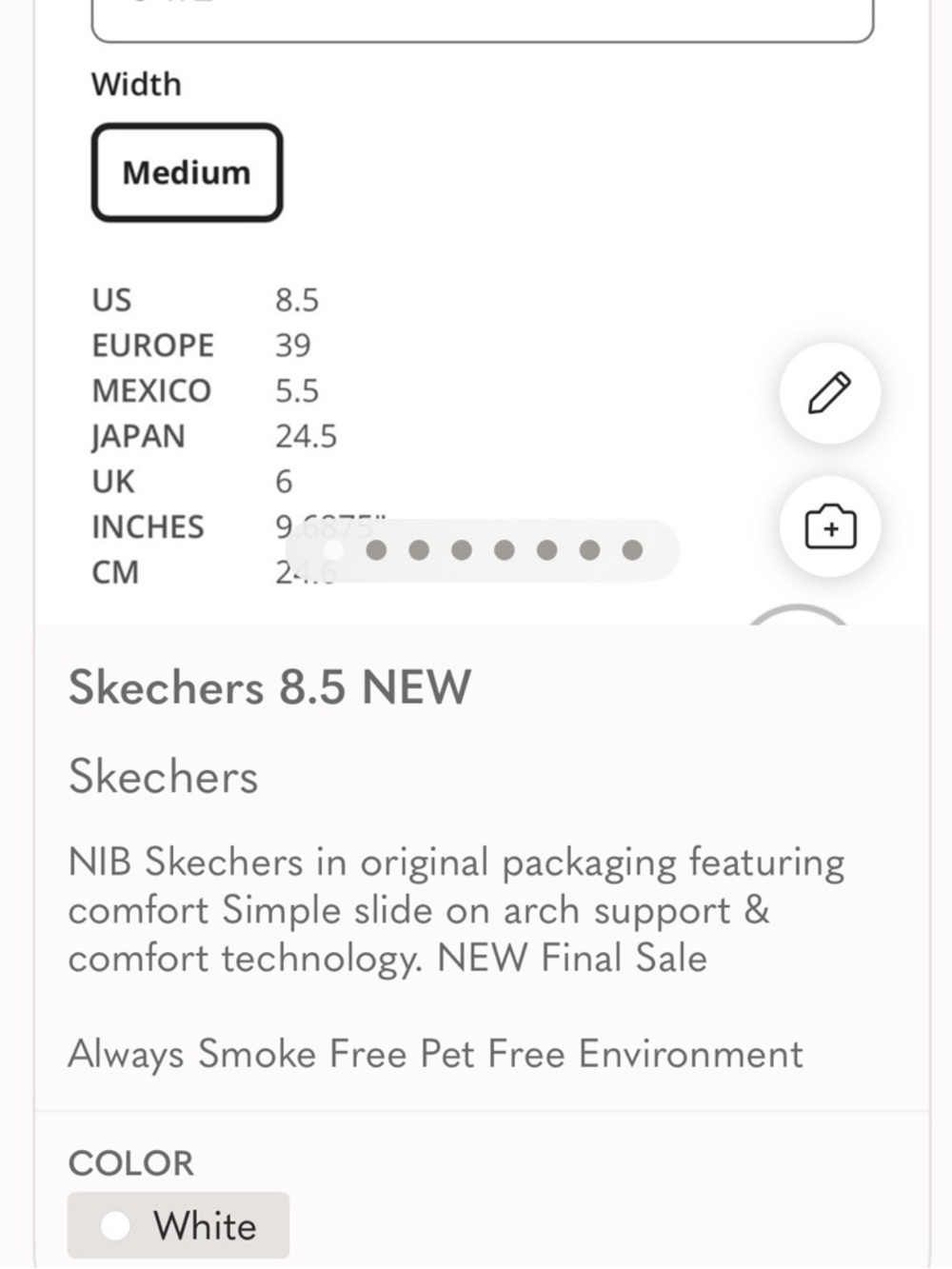 Skechers Arch Support 8.5 NIB NEW See Photos More Details Final Sale - Picture 4 of 7